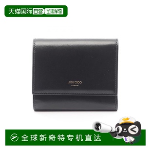 Choo吉米周女A级95新trifold 日本直邮中古Jimmy wallet三折钱包
