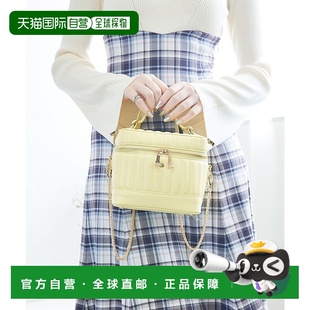 女 ME2340AW025039 日本直邮MERCURYDUO 纵向绗缝迷你化妆手拿包