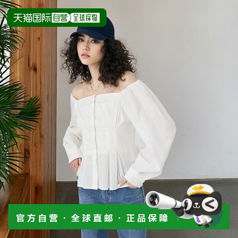 1h可退 日本直邮MOUSSY 女士露肩设计感衬衫 010ISA306971泡泡袖