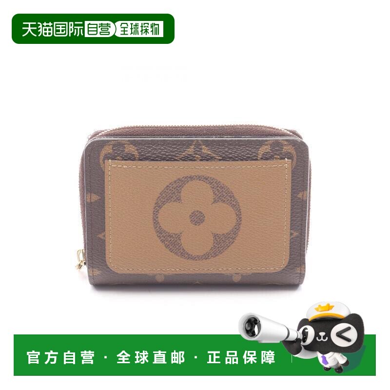 日本直邮中古LV路易威登女B级9新Bi-fold wallet双折钱包帆布短钱