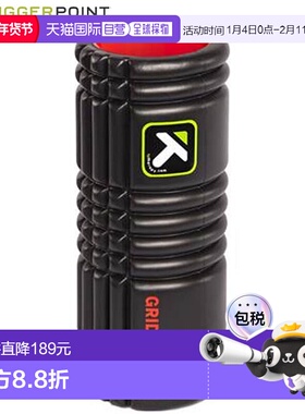 日本直邮Trigger Point Grid 泡沫滚轮 X 硬式 04406 黑色 直径 1