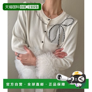 日本直邮deux 饰开衫 amour 镂空蝴蝶结装 宽松显瘦设 女装 1h可退