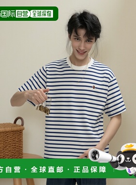 1h可退 日本直邮A BATHING APE 男女同款 棉质宽松休闲短袖T恤 单