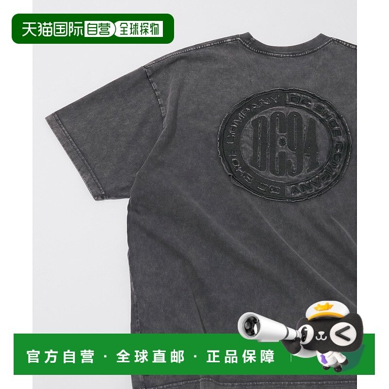 1h可退 日本直邮DC 男士刺绣圆圈Logo宽松短袖T恤 497850纯棉