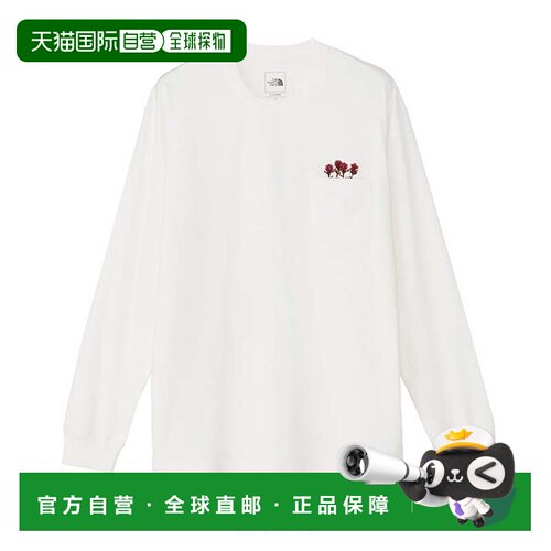 日本直邮THE NORTH FACE 北面L/S闪干花卉标志T恤 男款长袖速干