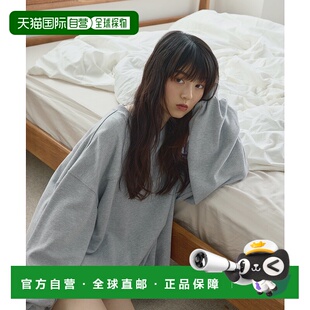 1h可退 日本直邮Alumu. 女装 宽松 balloon hem 连帽卫衣 裾褶设