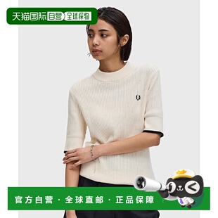 1h可退 日本直邮FRED PERRY 女士网眼编织短袖T恤 K9115