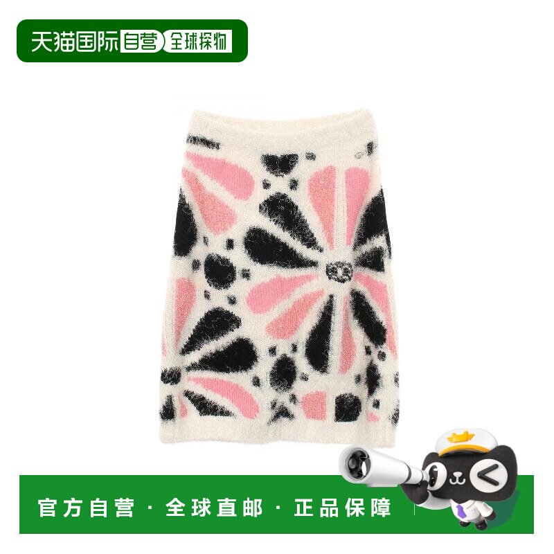 日本直邮中古Chanel香奈儿女A级95新skirt裙子羊毛裙子白色a字裙