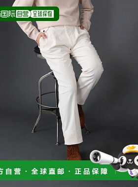 1h可退 日本直邮GERMANO 男士灯芯绒双褶古尔卡西裤 21231578081