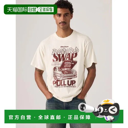 日本直邮levi’s 复古修身图案T恤李维斯