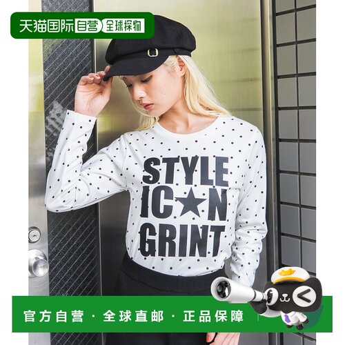 日本直邮WEGO 男女同款 长袖彩色字母logo印花T恤 WE26AU08L0020