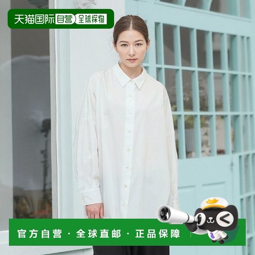 1h可退 日本直邮mizuiro ind 女士宽松长款衬衫 3230099通勤