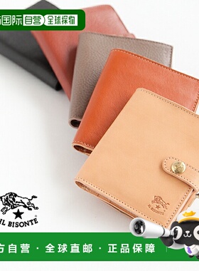 日本直邮[54523-0-0440]IL BISONTE 双折钱包/带肩带钱包