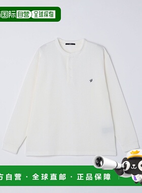 1h可退 日本直邮SHIPS 男士抗菌防臭单点标志提花长袖T恤 1120404