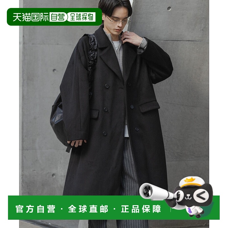 1h可退 日本直邮SENSE OF PLACE 男装 羊毛混纺 双排扣长款大衣