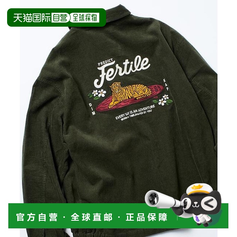 1h可退 日本直邮官方授权 FREAK'S STORE 宽松版型刺绣灯芯绒夹克