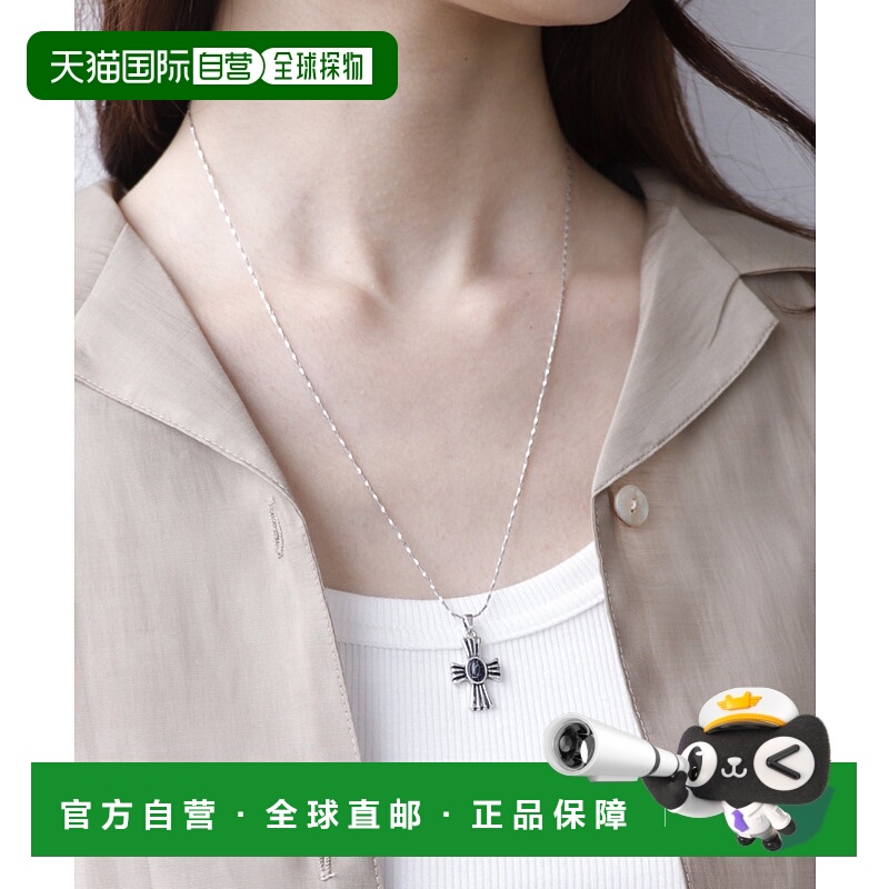 1h可退 日本直邮Three Four Time女士石纹十字架项链 85680049