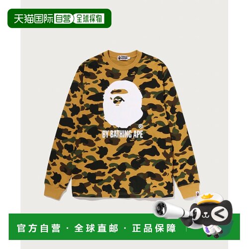 日本直邮A BATHING APE 1ST迷彩由BAPE长袖T恤