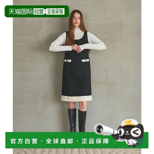 1h可退 日本直邮GRACE CLASS 女装 舒适修身 诺斯利夫连衣裙 金扣