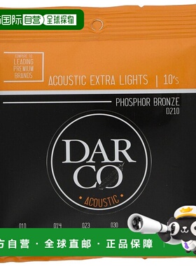 【日本直邮】DARCO原生吉他弦41Y18D210轻 92/8磷青铜.010-.047