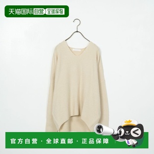 女士狐狸毛混纺V领针织衫 1h可退 Clothes Factory 日本直邮Jeans