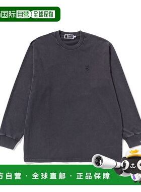 1h可退 日本直邮A BATHING APE 男女同款宽松长袖T恤复古水洗工艺