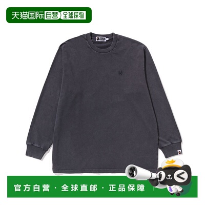 1h可退 日本直邮A BATHING APE 男女同款宽松长袖T恤复古水洗工艺