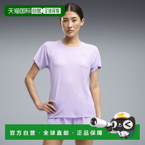 日本直邮PUMA 女士跑步半袖T恤RUN VELOCITY TEE W 聚酯纤维短袖