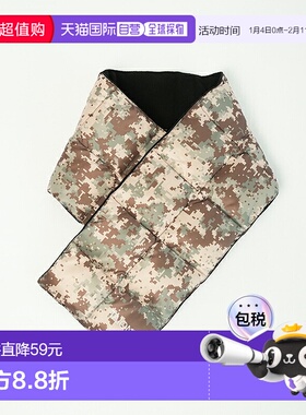 日本直邮TAION 羽绒围巾男女通用短款加厚95% 羽绒尼龙绗缝抓绒内
