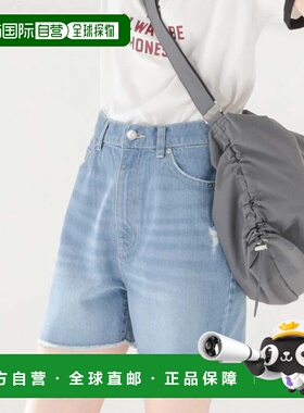 日本直邮Honeys 女士白色牛仔短裤 [HN6029EW001338]