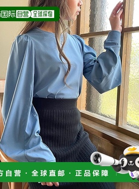 日本直邮JUNOAH 泡泡袖宽松长袖衬衫 JU5602EW02107