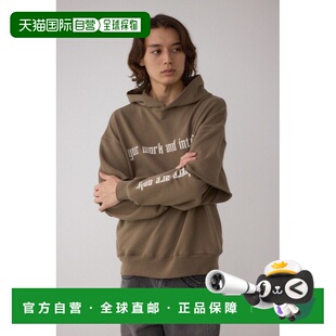 1h可退 日本直邮AZUL BY MOUSSY 男装 宽松假两件连帽卫衣 半袖拼