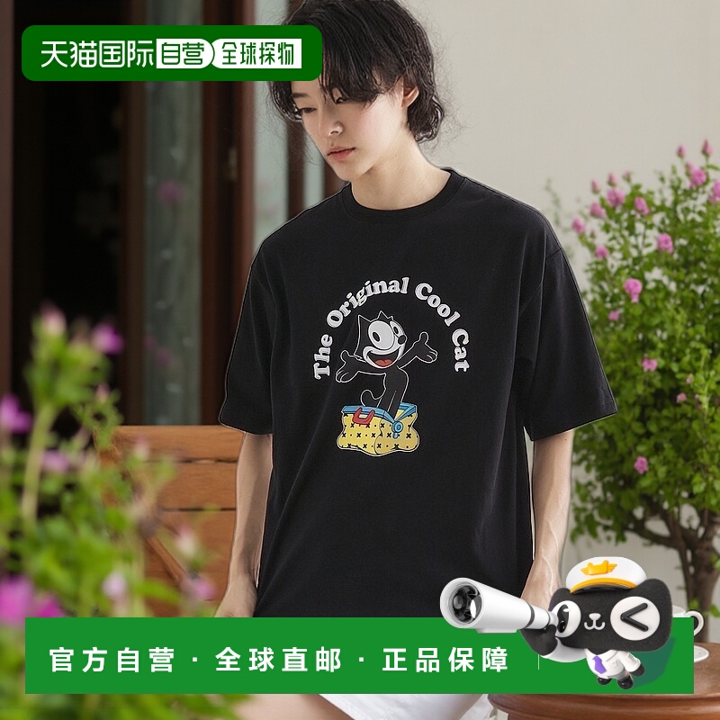 1h可退 日本直邮tk.TAKEO KIKUCHI 男士 全棉 Felix the Cat 图案