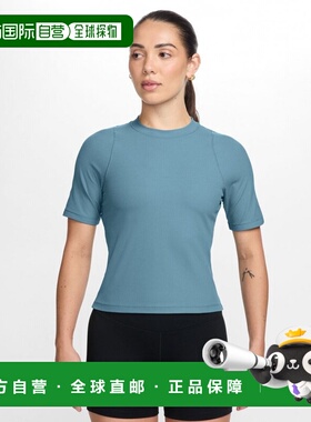 日本直邮Nike 女士半袖T恤 INF DF WD Rib S/S Top 运动瑜伽上衣