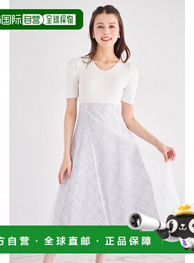 1h可退 日本直邮tocco closet 女装 长版V领袖设计 网纱亮片拼接