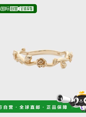 1h可退 日本直邮NOJESS 女士怀旧玫瑰花冠设计粉指环 30252111065