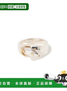 1h可退 日本直邮BUNNEY 男士银色+黄金腰带戒指 21427205197