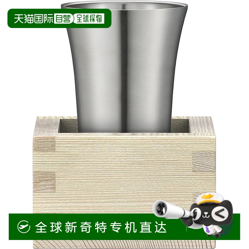 【日本直邮】Peacock冷酒杯100ml 木枡附属 保冷专用ATK-10 XA