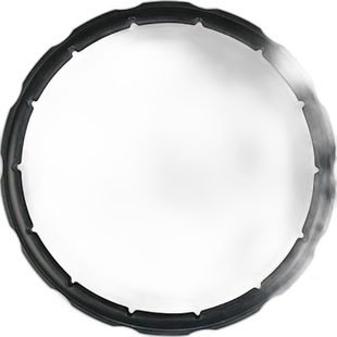 【日本直邮】T Fal 高压锅零配件 橡胶密封圈4.5/6L用 黑色X30100