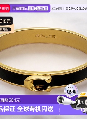 日本直邮Coach蔻驰 手镯 女士 品牌 Coach蔻驰 F67480 金色/黑色