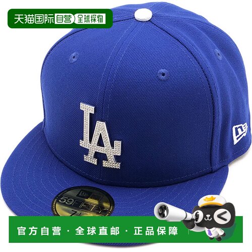 日本直邮NEW ERA 帽子 59FIFTY 镶钻徽章 道奇队 男士女士 深蓝 4