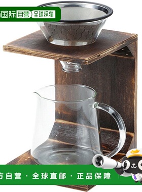 日本直邮CAPTAIN STAG 咖啡滴头套装木架式 UW-3521 户外配件 UW3