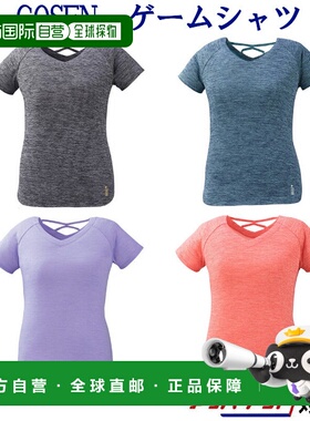 日本直邮GOSEN 比赛球衣 T1927 女士 2019SS 羽毛球网球软式网球