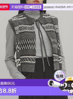 1h可退 日本直邮KBF 女装 立体编织纹路 北欧风针织背心 KBA722R1