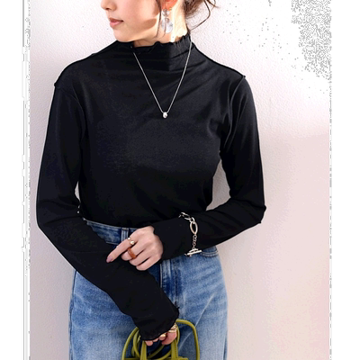 1h可退日本直邮上衣高领ClassicalElf百搭1366468纯色