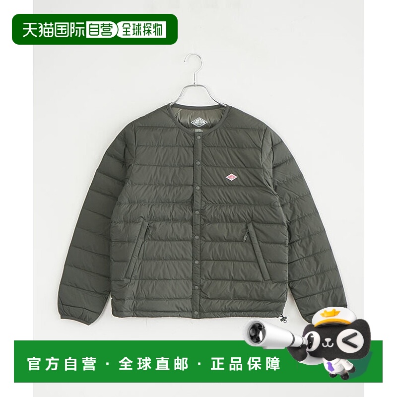 日本直邮DANTON 圆领内层羽绒服尼龙塔夫绸轻质外套 [DT-A0001RRT