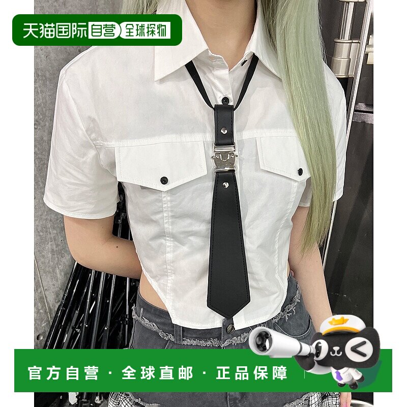 1h可退 日本直邮Figments男女同款短袖可调节领带衬衫 FG25SS183