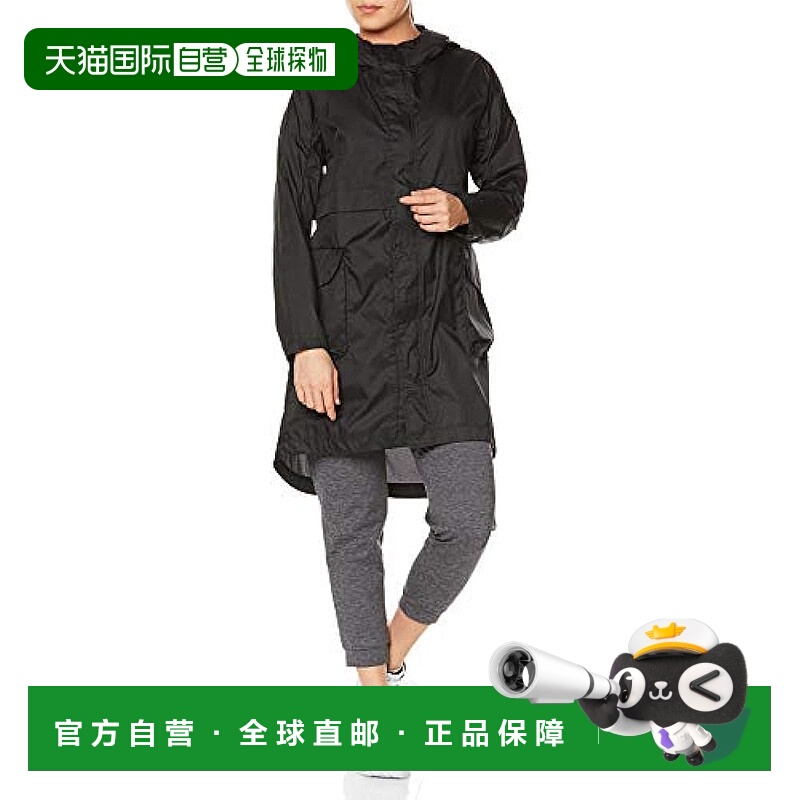 【日本直邮】Descente迪桑特女式尼龙长风衣黑色S