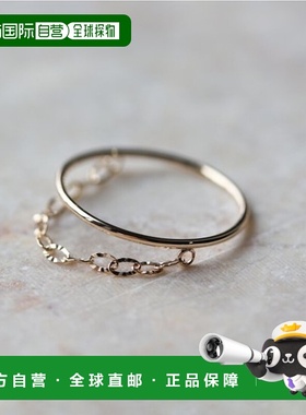 1h可退 日本直邮cui-cui K10YG黄金链条戒指 756297配饰