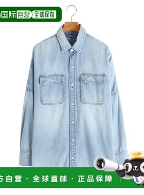 1h可退 日本直邮RED CARD TOKYO 女士轻松舒适浅蓝色牛仔衬衫 78W